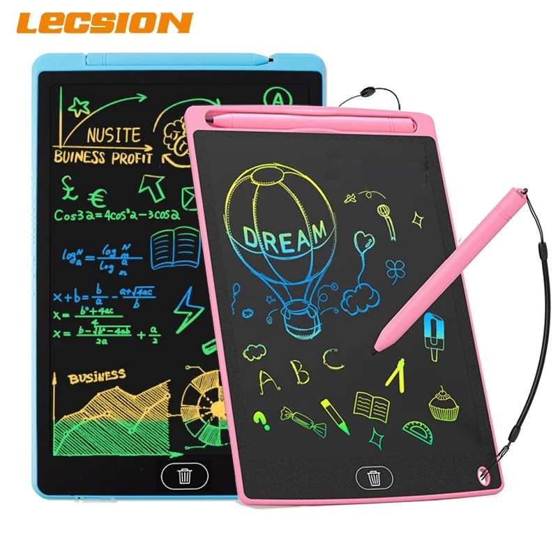 Stylish black creativity tablet with clear display and convenient pen