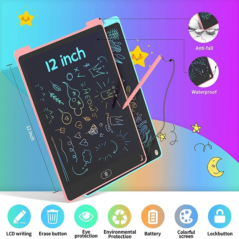 Pink creativity tablet for children, suitable for both girls and boys