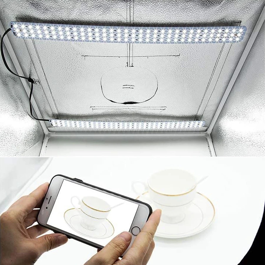 Photos taken in the photo studio with LED lighting