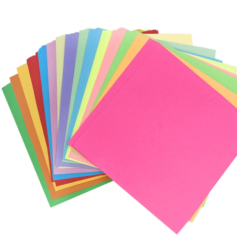 Bright sheets of paper for origami, perfect for creativity and decoration