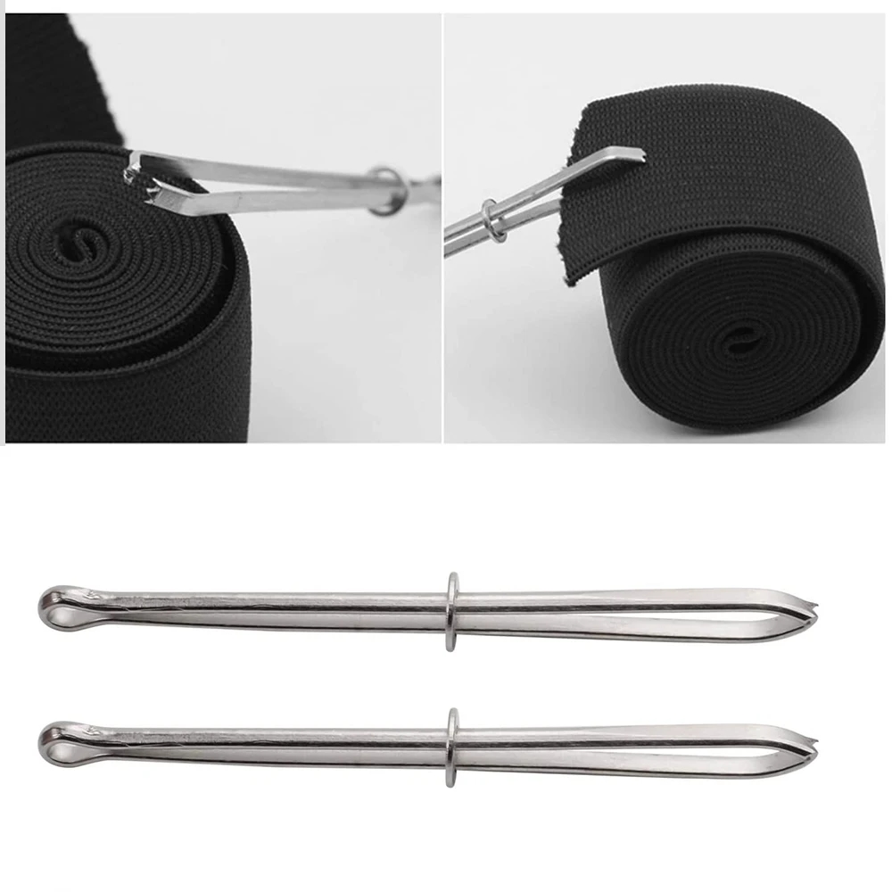 Close-up of a metal clip with a smooth surface