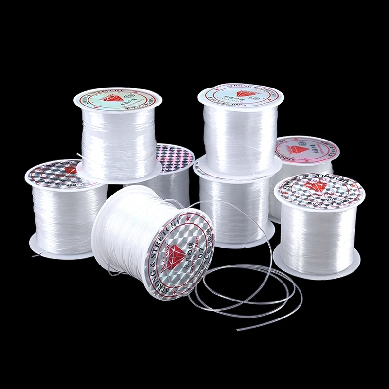 Image of a bright white plastic thread coiled into a ball