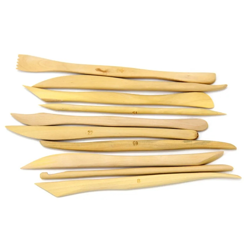 Tools of various shapes and sizes for working with different types of clay and plasticine