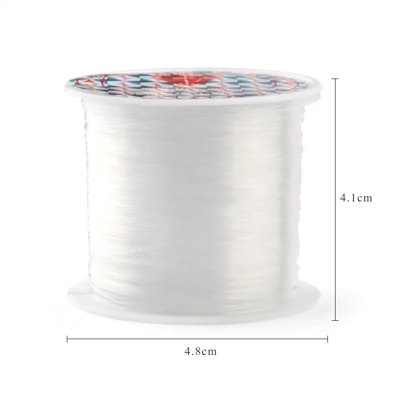 Several spools of plastic thread in different diameters and lengths