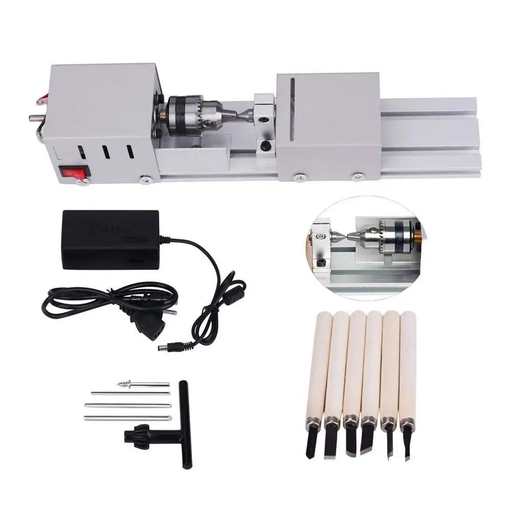 Lathe with a polishing tool kit
