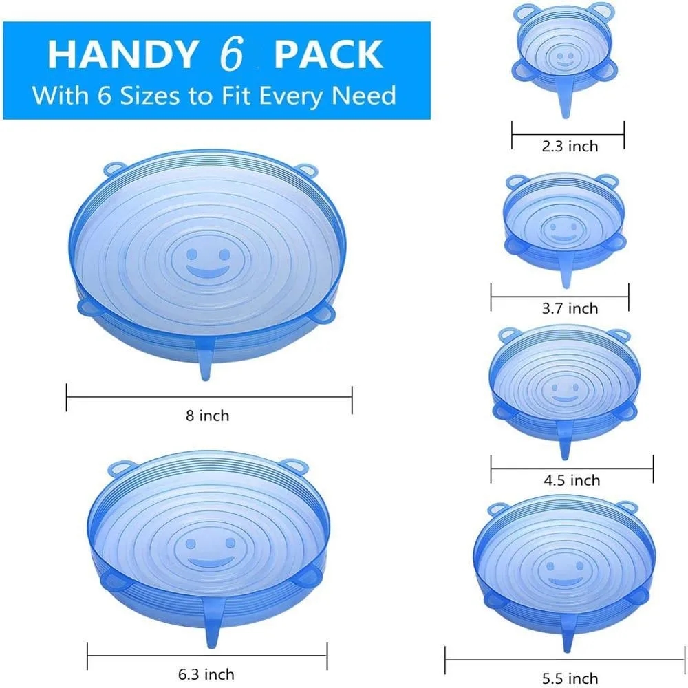 Wide selection of lid sizes for various kitchen utensils.