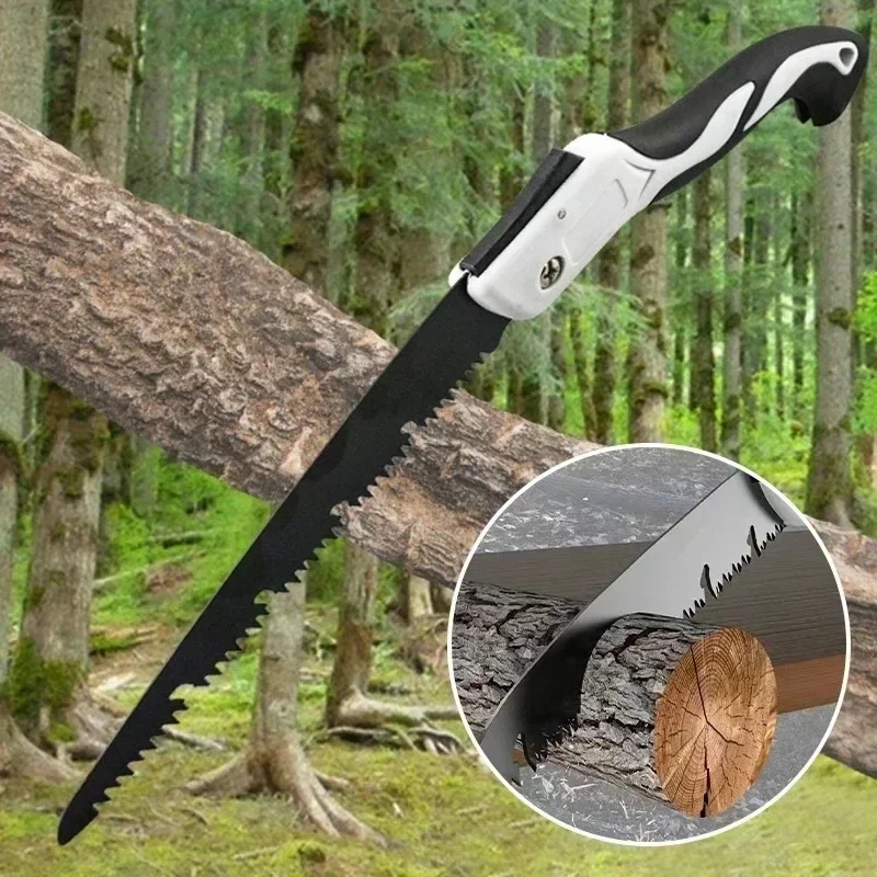 Compact folding saw with a comfortable handle