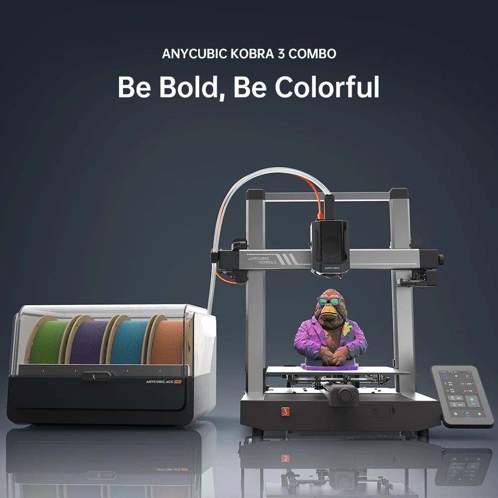 ANYCUBIC Kobra 3 콤보가 제공하는 최대 600mm/s의 고속 3D 인쇄