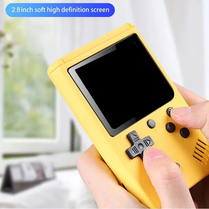 Compact and ergonomic retro console with an interesting game set