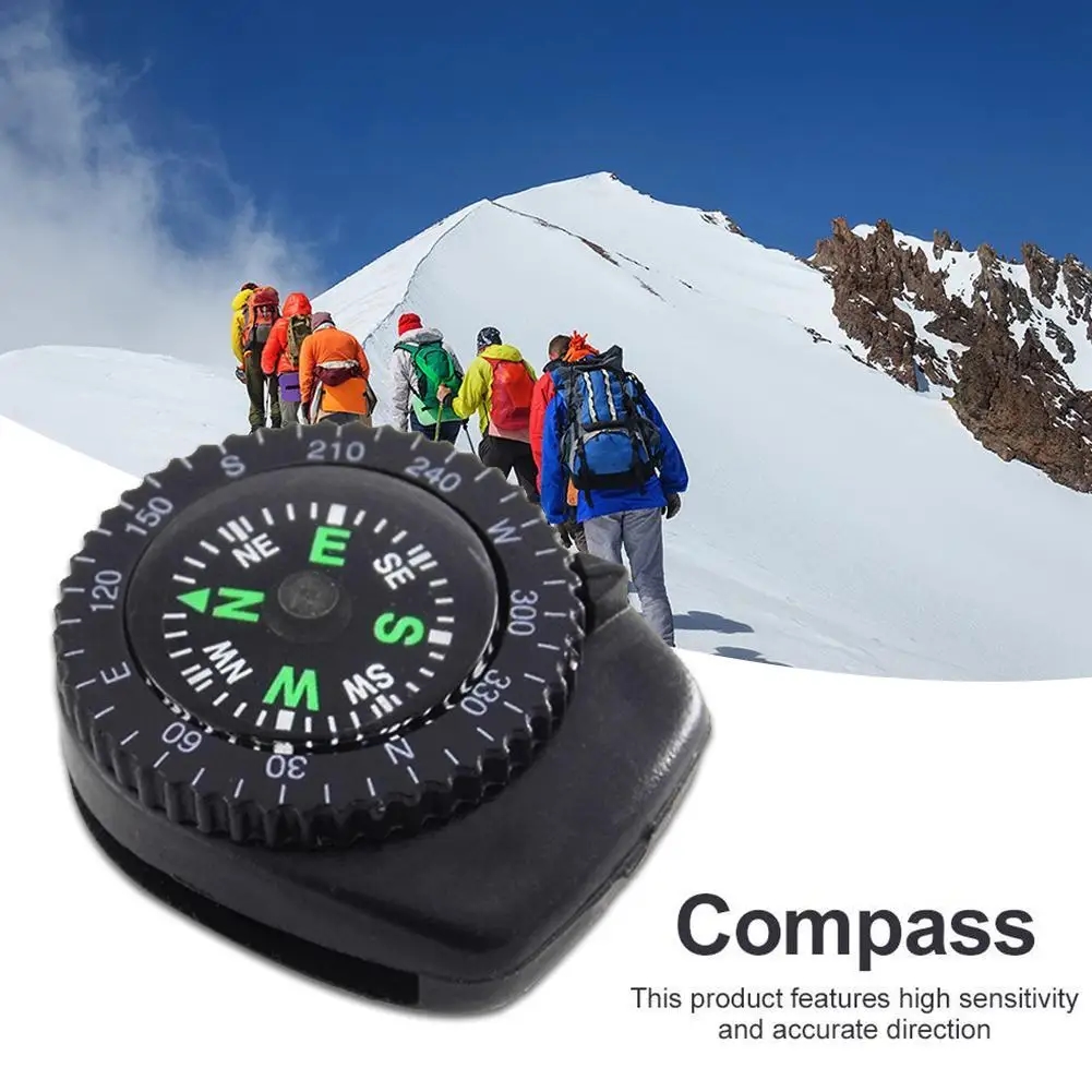 Miniature compass for use in hiking conditions