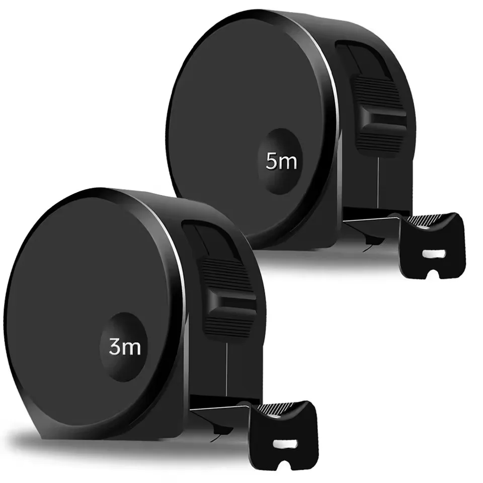 Durable steel tape measure with a plastic body