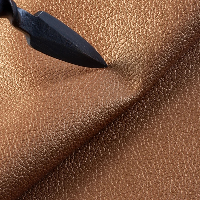 Bright red PU leather, suitable for sewing bags and decorations, will add brightness to your projects.