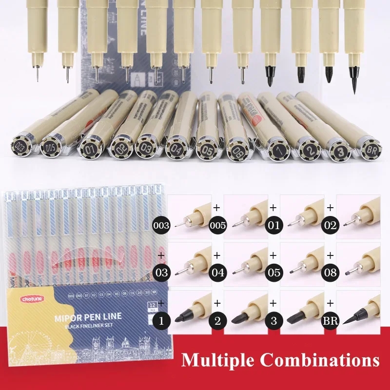 Set of colorful markers for drawing and sketching