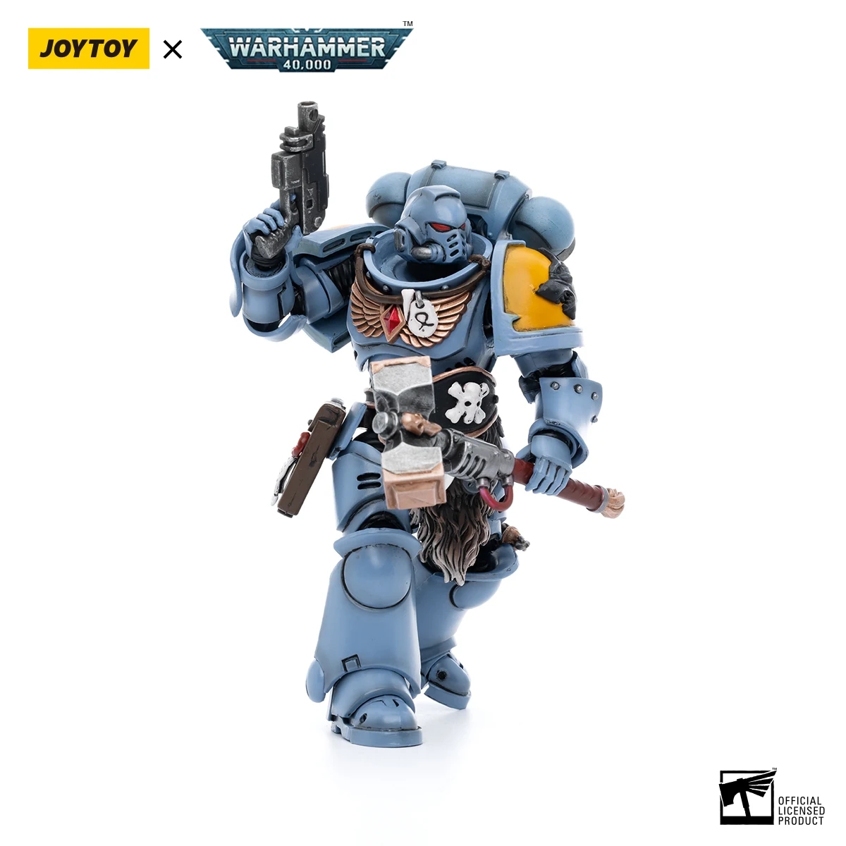 Figure of the space wolf Sigyrr Stoneshield in a combat pose