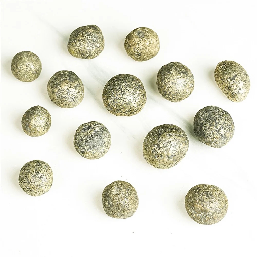 Sphere of pyrite with original texture for creating harmony in your home