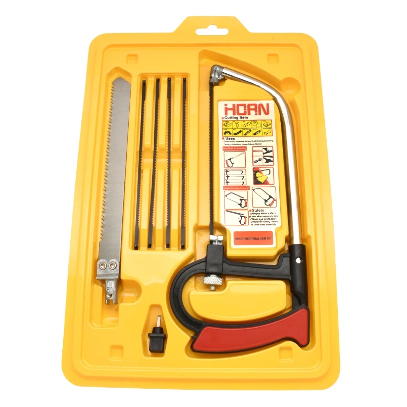 Multifunctional hand tool with a set of blades for various tasks
