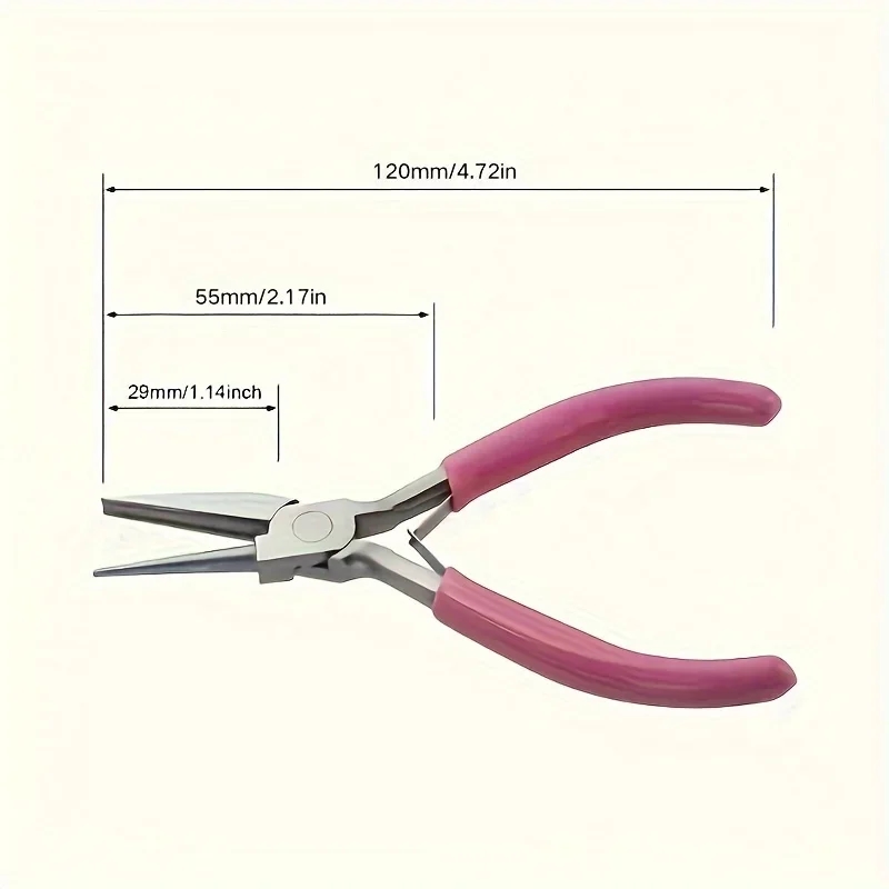 Pliers in the process of creating a jewelry piece