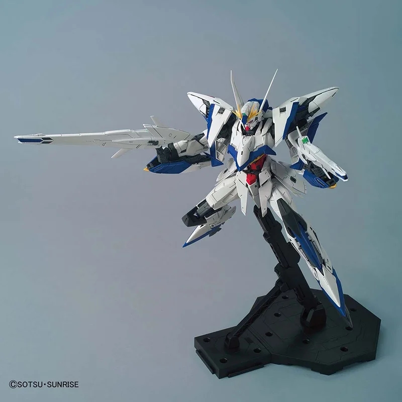 Exia Gundam figure from the anime Gundam Seed in the background of other characters