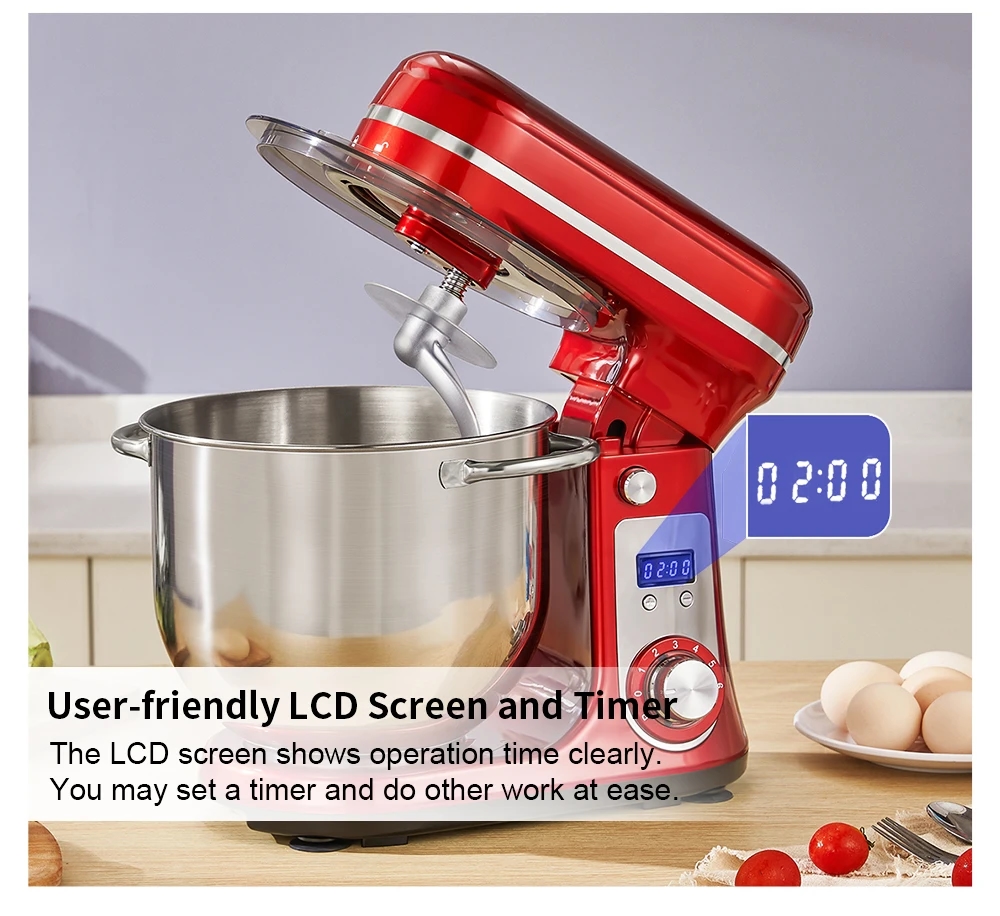 Blender BioloMix gris moderne sur fond de cuisine