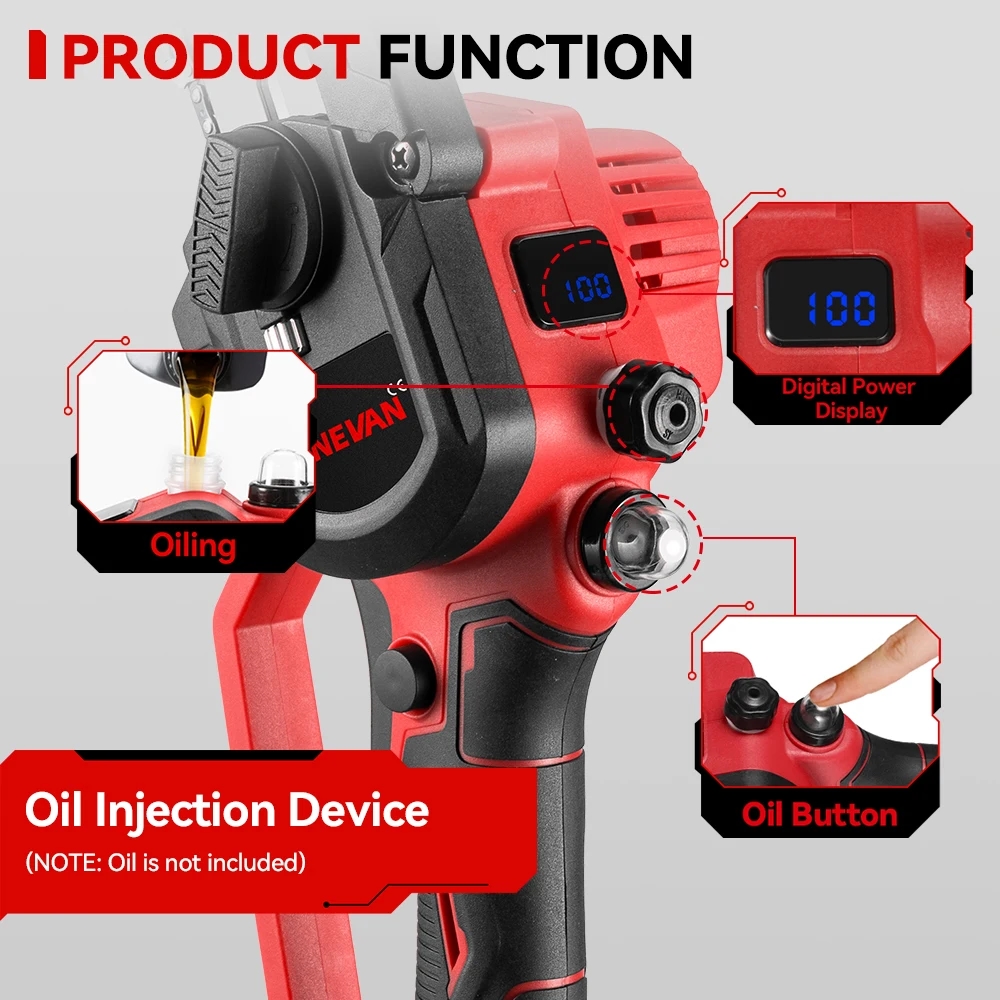 Mechanism for adjusting the chain tension on the cordless saw