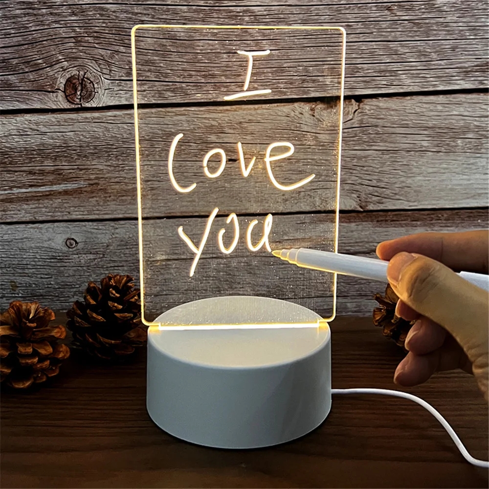 Bright glowing board for home with USB cable