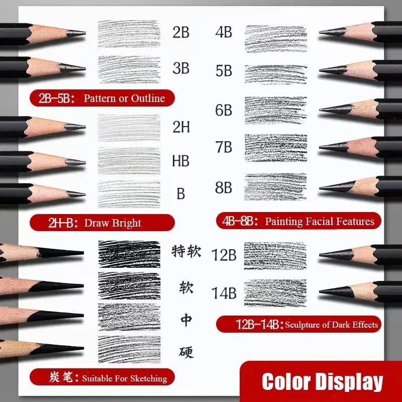 Estojo prático para o conjunto de materiais de desenho