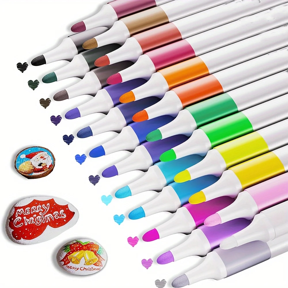Decorated items adorned with bright markers, showcasing versatile usage