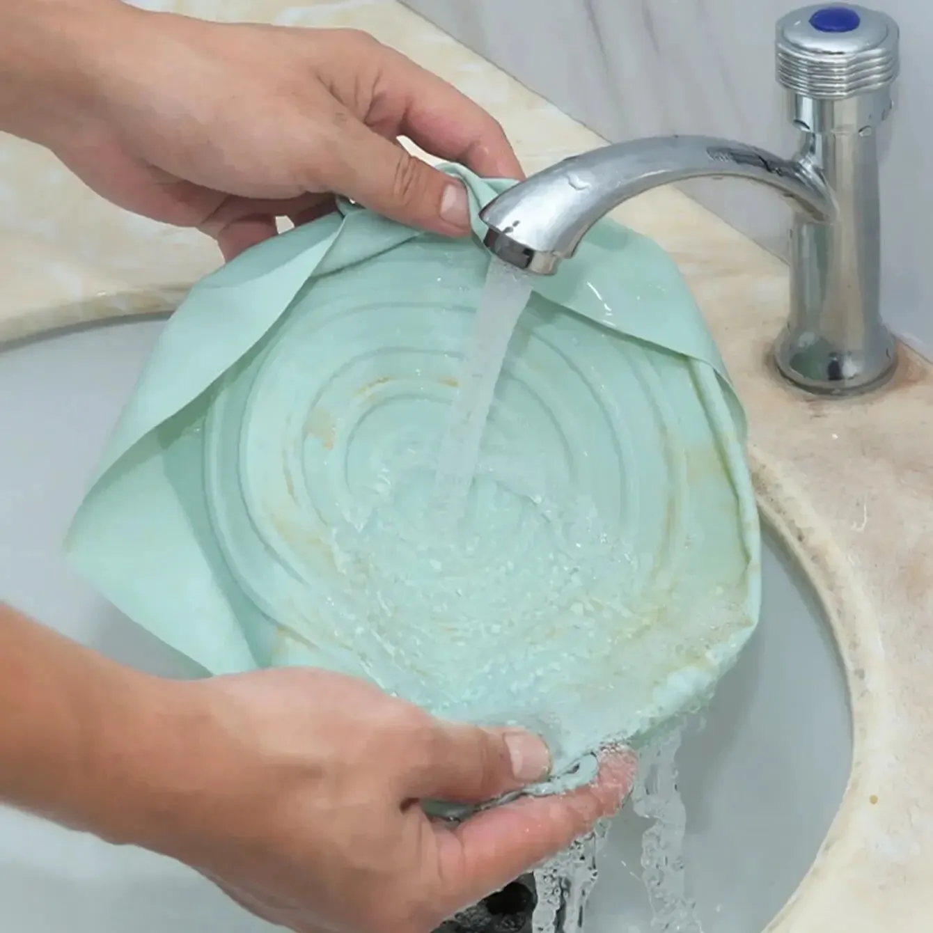 Set of two durable and long-lasting silicone baskets for air fryer
