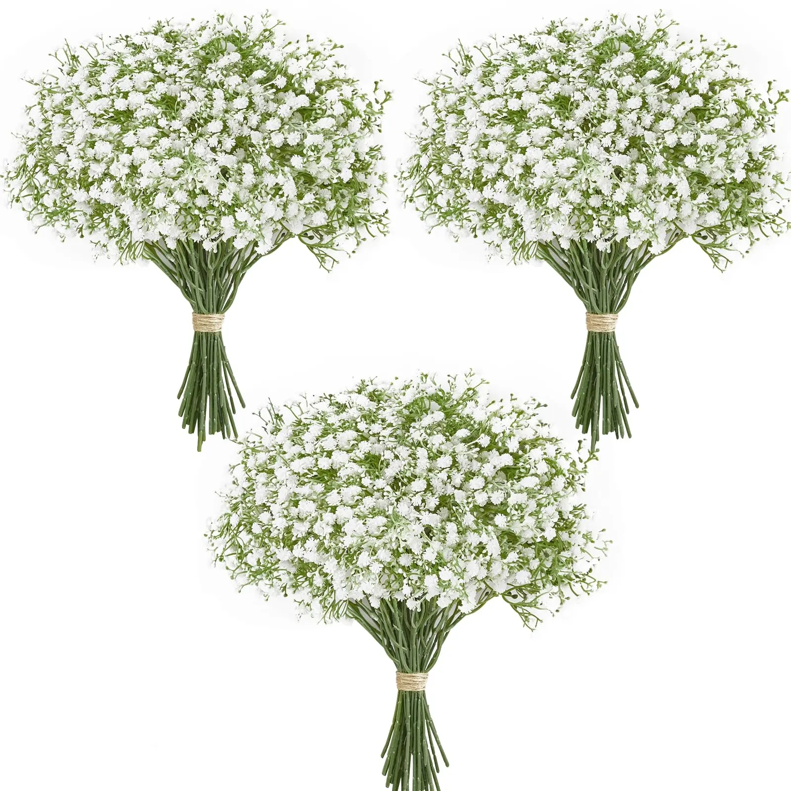Flores artificiales blancas Gypsophila en un ramo