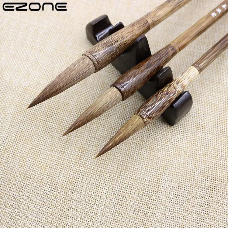 High-quality calligraphy brush with soft hair, perfect for Chinese painting
