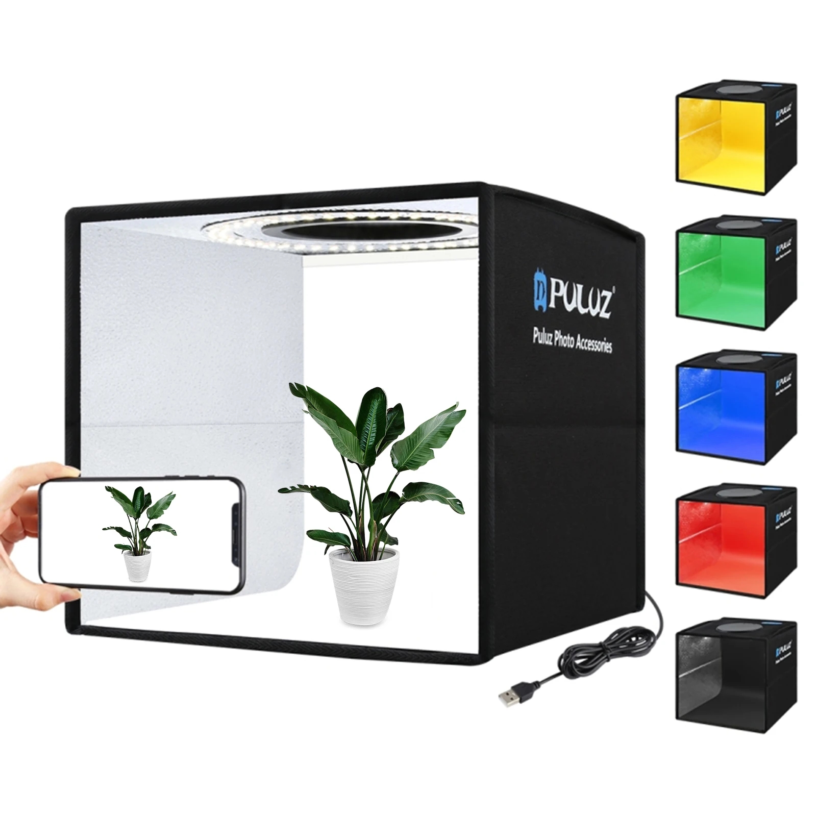 Carpa de caja de luz suave Arealer con 12 fondos de color