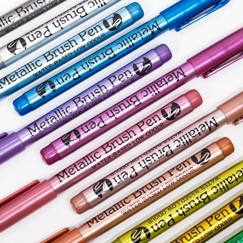 Glass painting with GN metallic markers, creating bright decorative elements