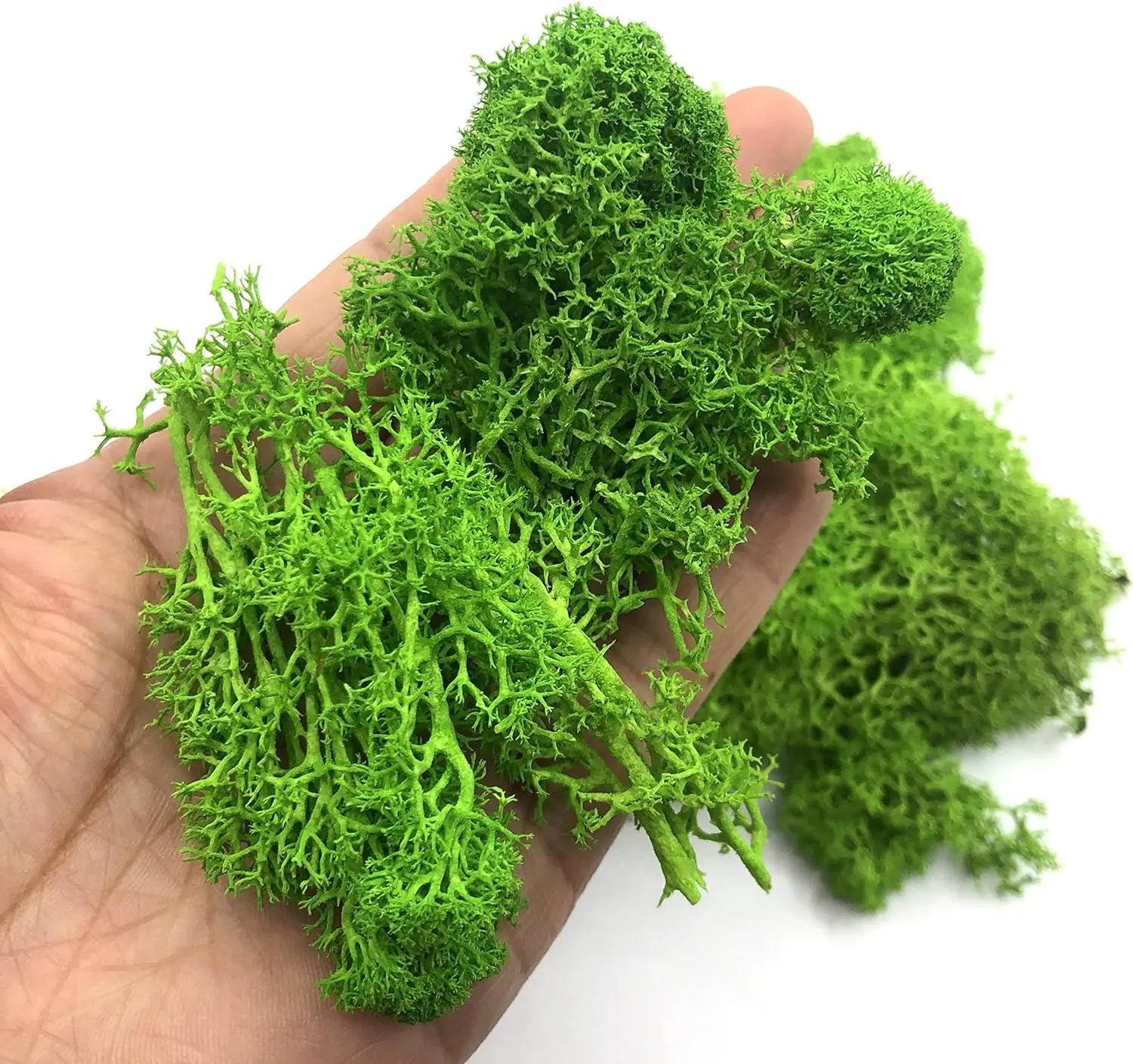 Dense artificial moss and grass for mini-landscape decor, looks good in photos and in real life
