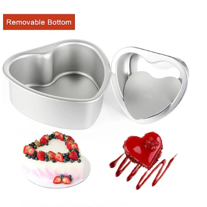 Convenient molds with removable bottoms, easily extract baked goods