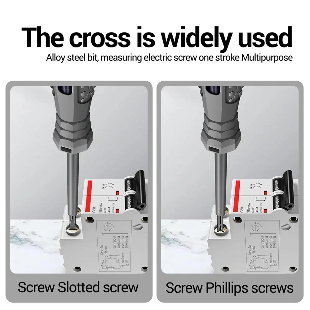 Compact electric screwdriver for professionals