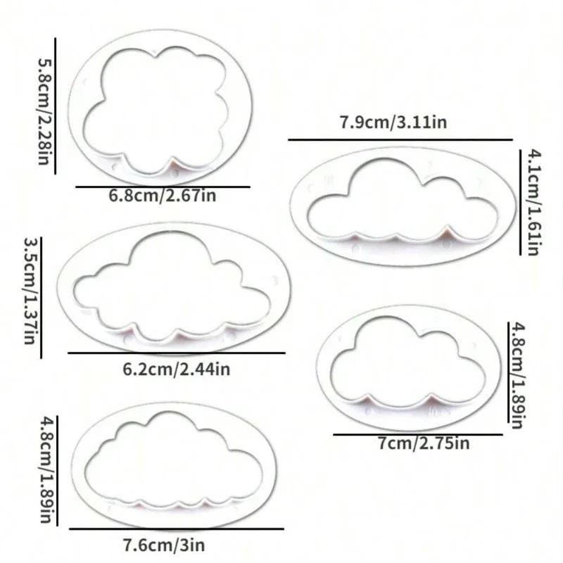 Wolken- und Tierformen zur Erstellung einzigartiger Desserts