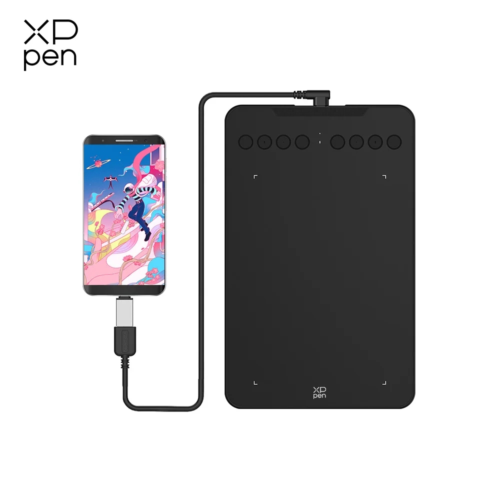 Bild der XPPen Deco Mini7 V2-Grafikschaltfläche mit Zubehörset