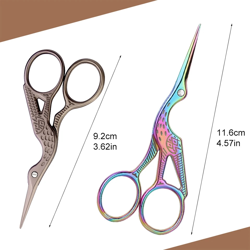 Elegant KRABALL scissors with a gold handle and sharp blades