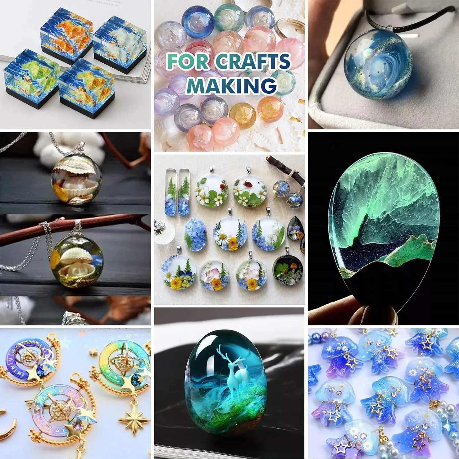 Multipurpose UV epoxy resin for creating unique craft items