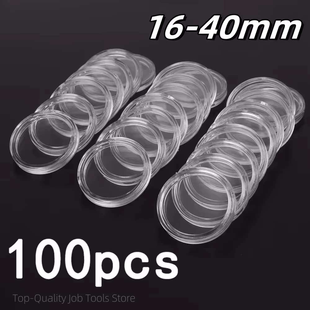 Münzbehälter 16 mm mit transparenten Wänden zur visuellen Kontrolle des Inhalts