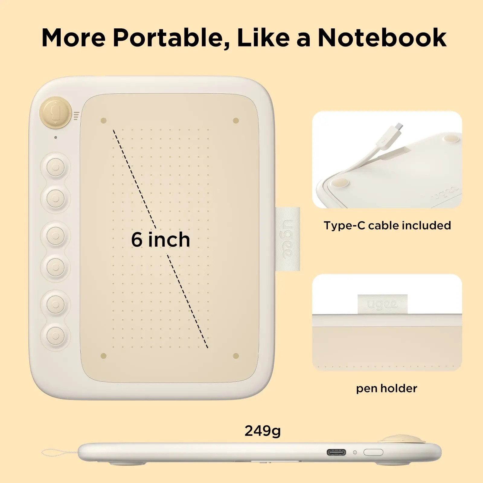 UGEE Q6 graphic tablet in original packaging