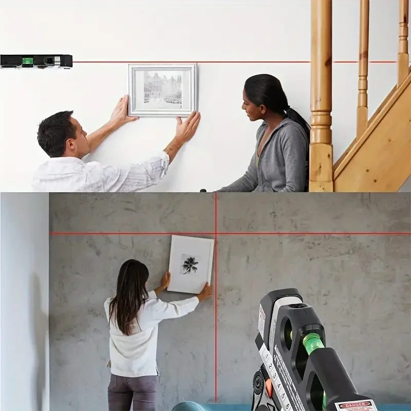 Sturdy metal tripod for stable and convenient use of the laser level