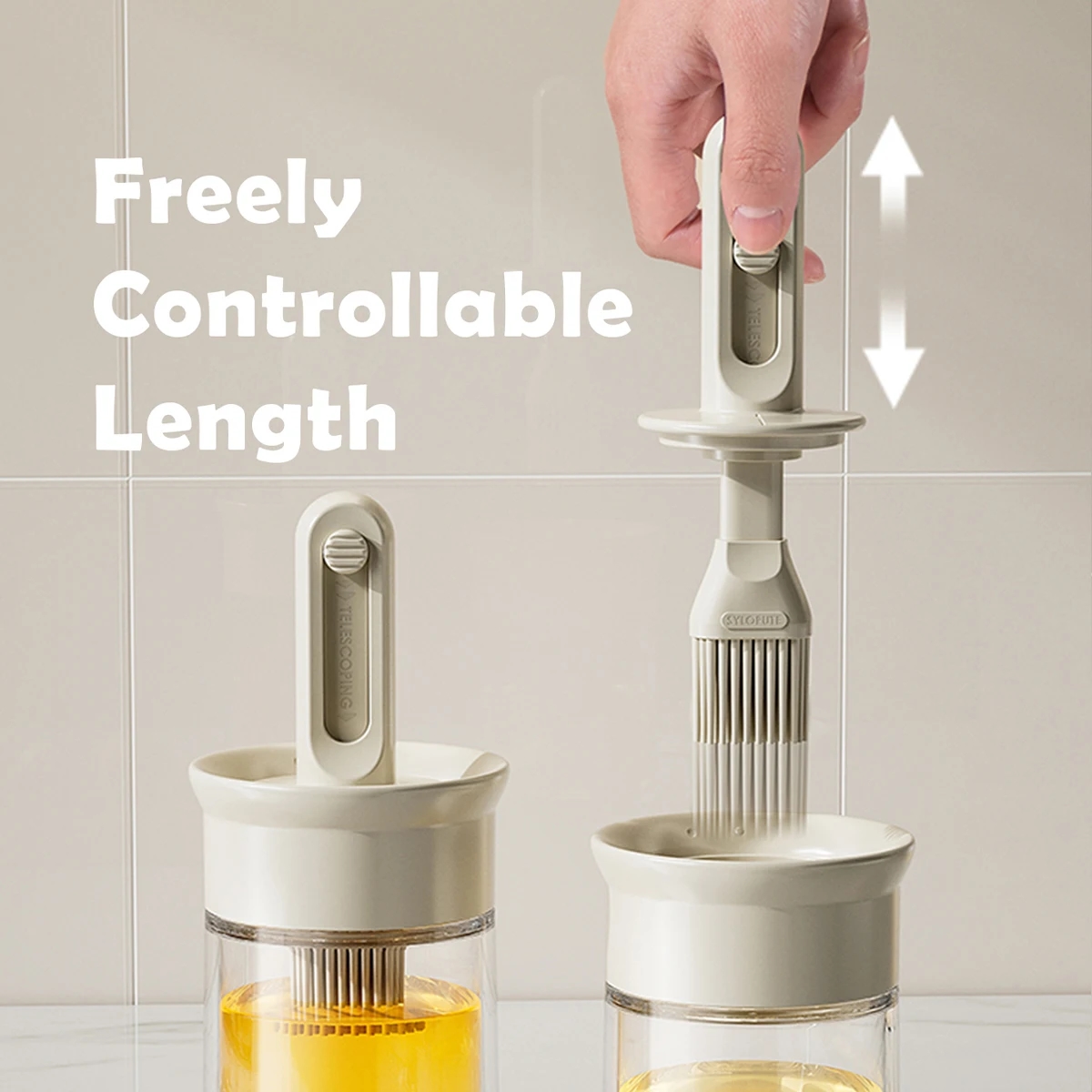 High-quality oil brush for economical oil use