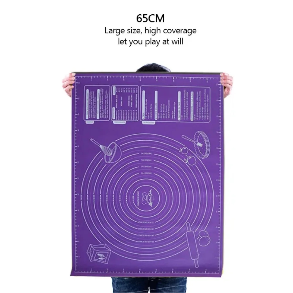 Convenient mat for working with dough in the kitchen