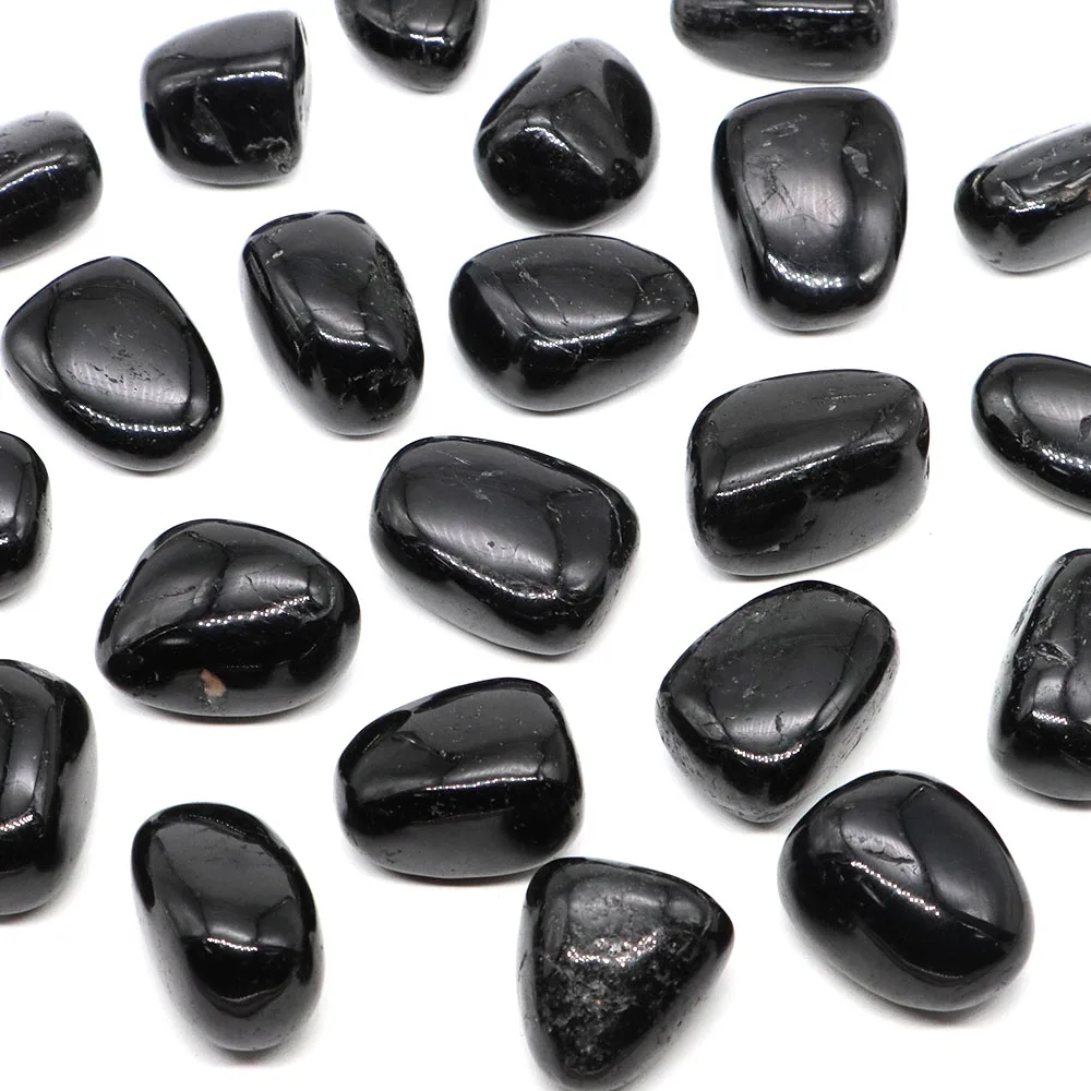 Soft lines and texture of black tourmaline, perfectly suited for healing practices