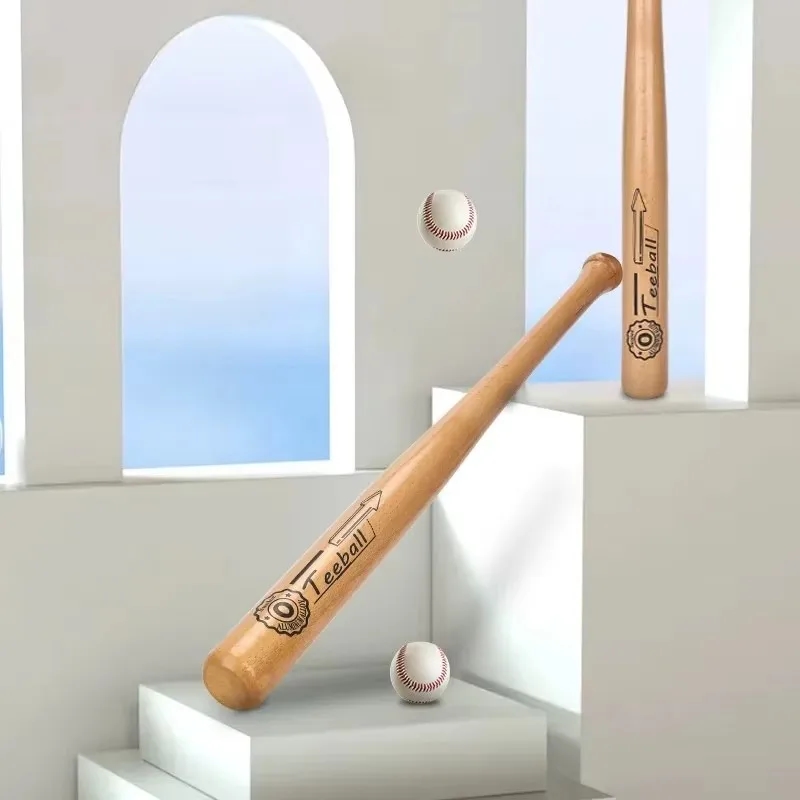 Sturdy wooden baseball bat suitable for sports activities and personal protection