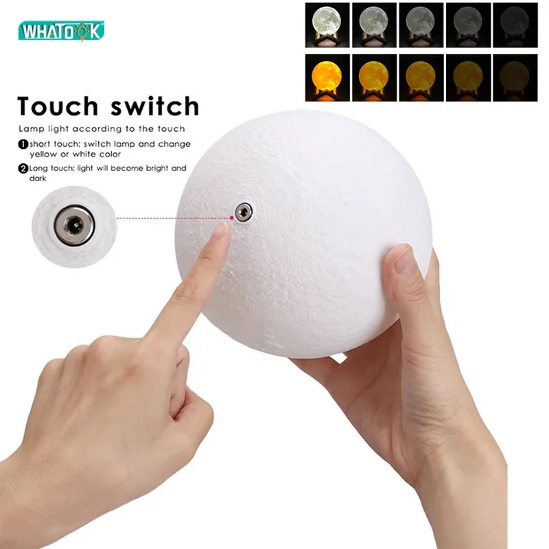 Einzigartige Lampe in Form des Mondes wird ein tolles Geschenk sein