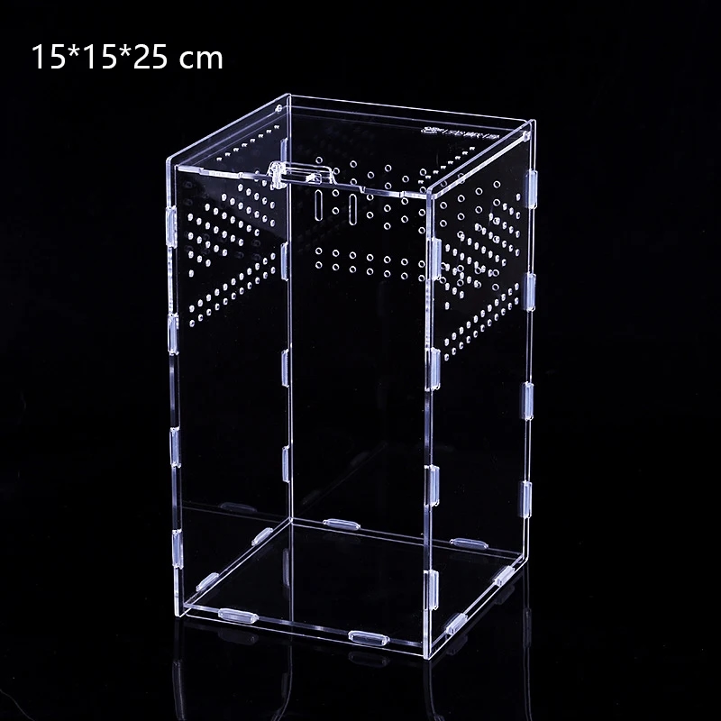 Grand terrarium acrylique avec ventilation pour l'entretien et la reproduction des reptiles