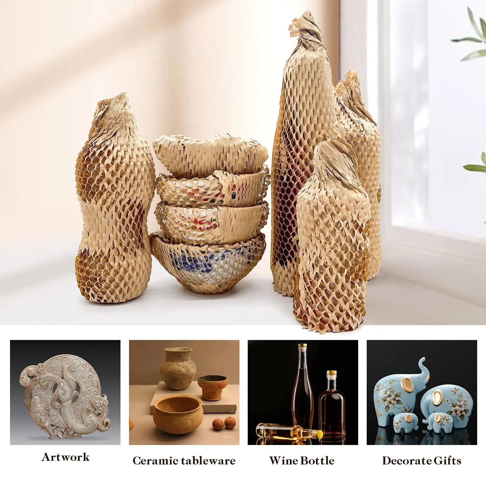 Black honeycomb kraft paper, suitable for elegant packaging