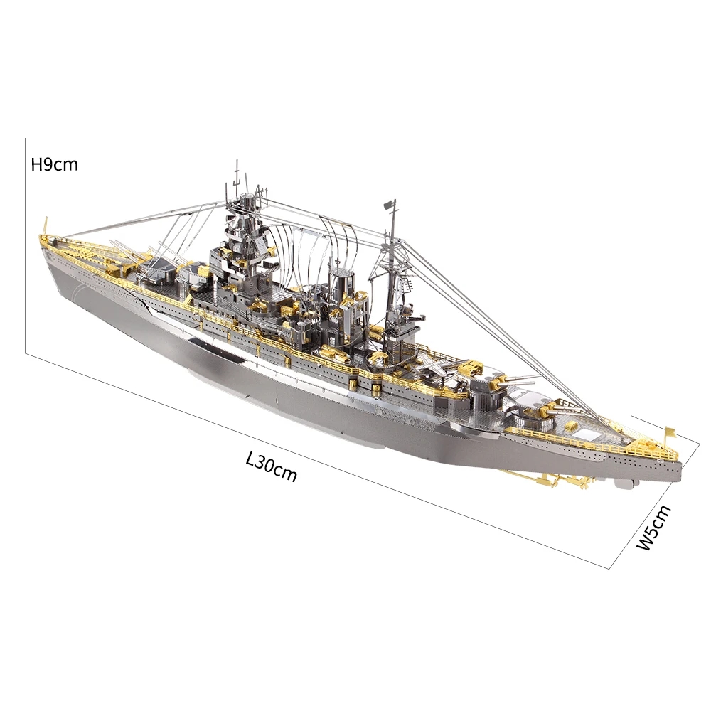 Box with the Piececool metal puzzle for assembling the ship model